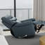 Fauteuil inclinable et pivotant avec repose-pieds manuel Global Home en saphir d'Oslo-660920663