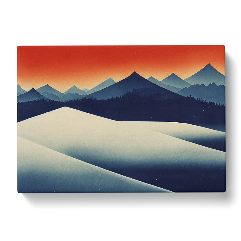 Winter Landscape Abstract - Wrapped Canvas, 50cm H x 76cm W x 3cm D