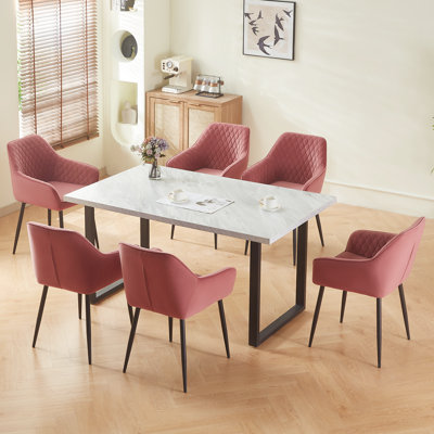 Mumtaj Velvet Upholstered Armchair