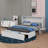 Queen-Size Space-Saving Murphy Bed With Integrated Drawer