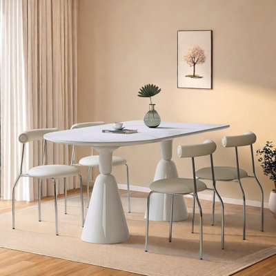 Cream-style Holy Grail modern table and chair
