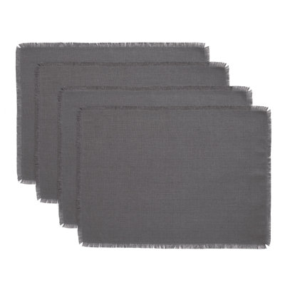 Fringe - 100% Pure Linen Placemats