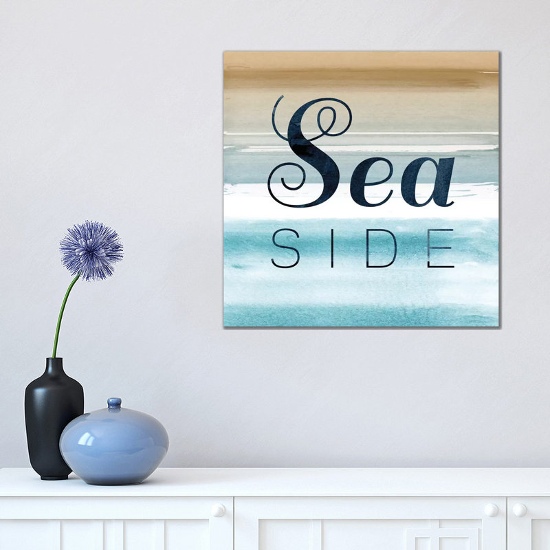 Seaside 1 Piece Wrapped Canvas Wall Art, 45.72 cm H x 45.72 cm W x 3.175 cm D