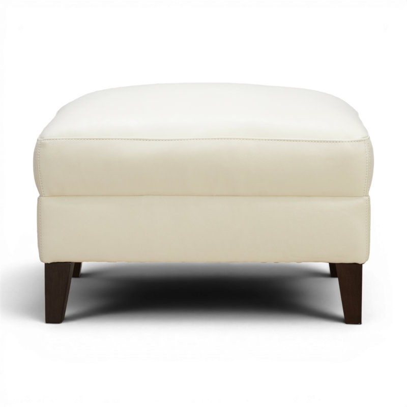 Auraluxe 100% Genuine Leather Ottoman