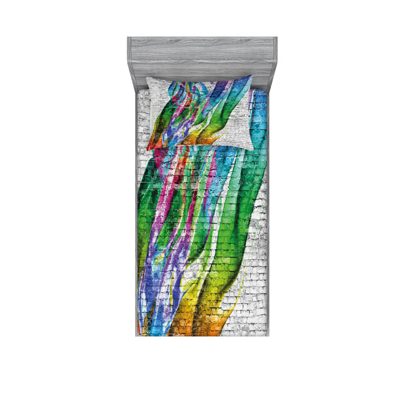 Ensemble de draps à motif d'artisan, Taie d'oreiller pour lit simple TG