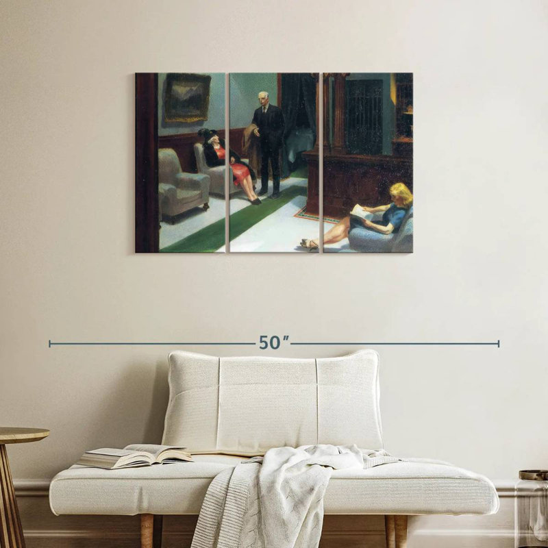 Hall de l'hôtel Leisha, H 24 po x l 38 po