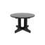 Table de salle à manger extensible 59 po x 43 po avec rallonge amovible, base en tréteau noir, 6 places, espace,