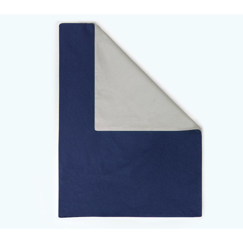 Lil Sis Reversible Comforters Modern & Contemporary No Comforter, Deep Blue, Twin Comforter + 1 Standard Sham