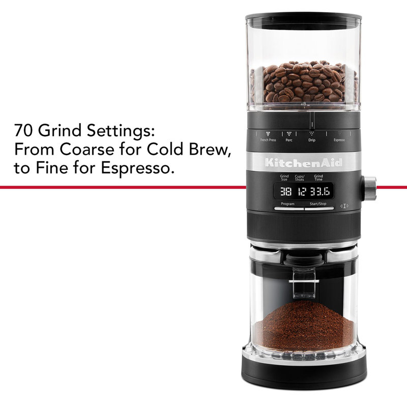 KitchenAid® Burr Coffee Grinder, Matte Black