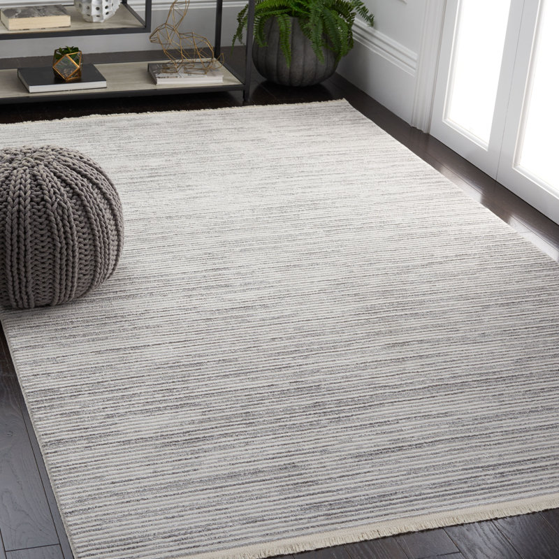 Whisper Performance Striped Rug, Rectangle 6' x 9'