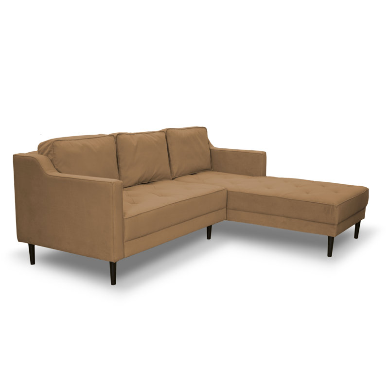 4 Seater Sofa Bed, Right Hand Facing, Orange