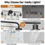 Applique murale industrielle 28 po à 4 lumières pour salle de bain 28 po avec verre bullé 28 po-1634112502