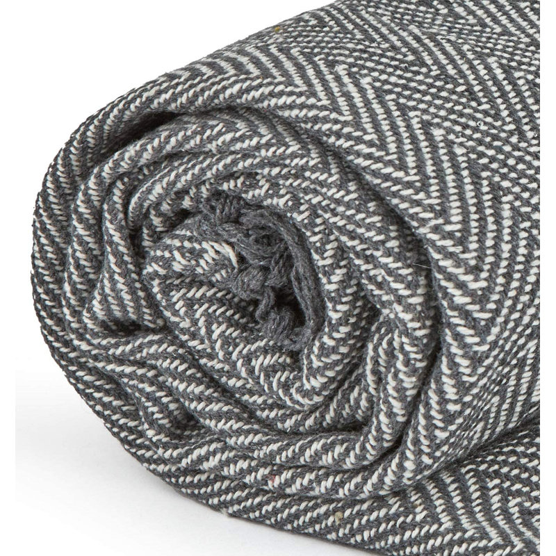 Emestina Throw, 177cm W x 254cm L, Grey