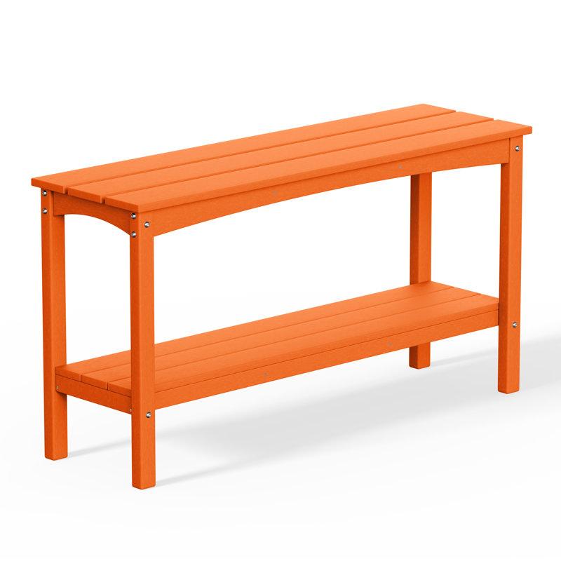 Armentha 55.5" W Outdoor Buffet Table, Orange