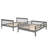Gray Stairway Bunk Bed With Storage & Guard Rail. Bedroom, Dorm Furniture. Solid Wood Build. Ample Space. Safe Access. Versatile Use. No Box Spring. 250/300Lbs Capacity. 95.65"L X 58.07"W 63.1"H.