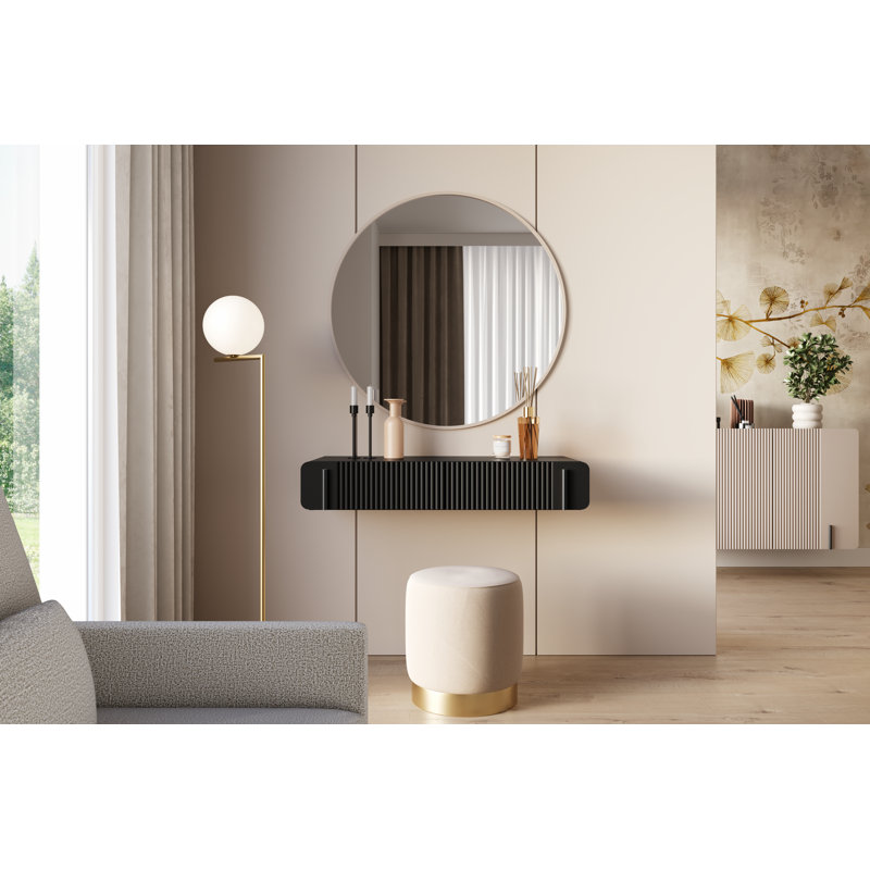 Corbit Dressing Table, Black