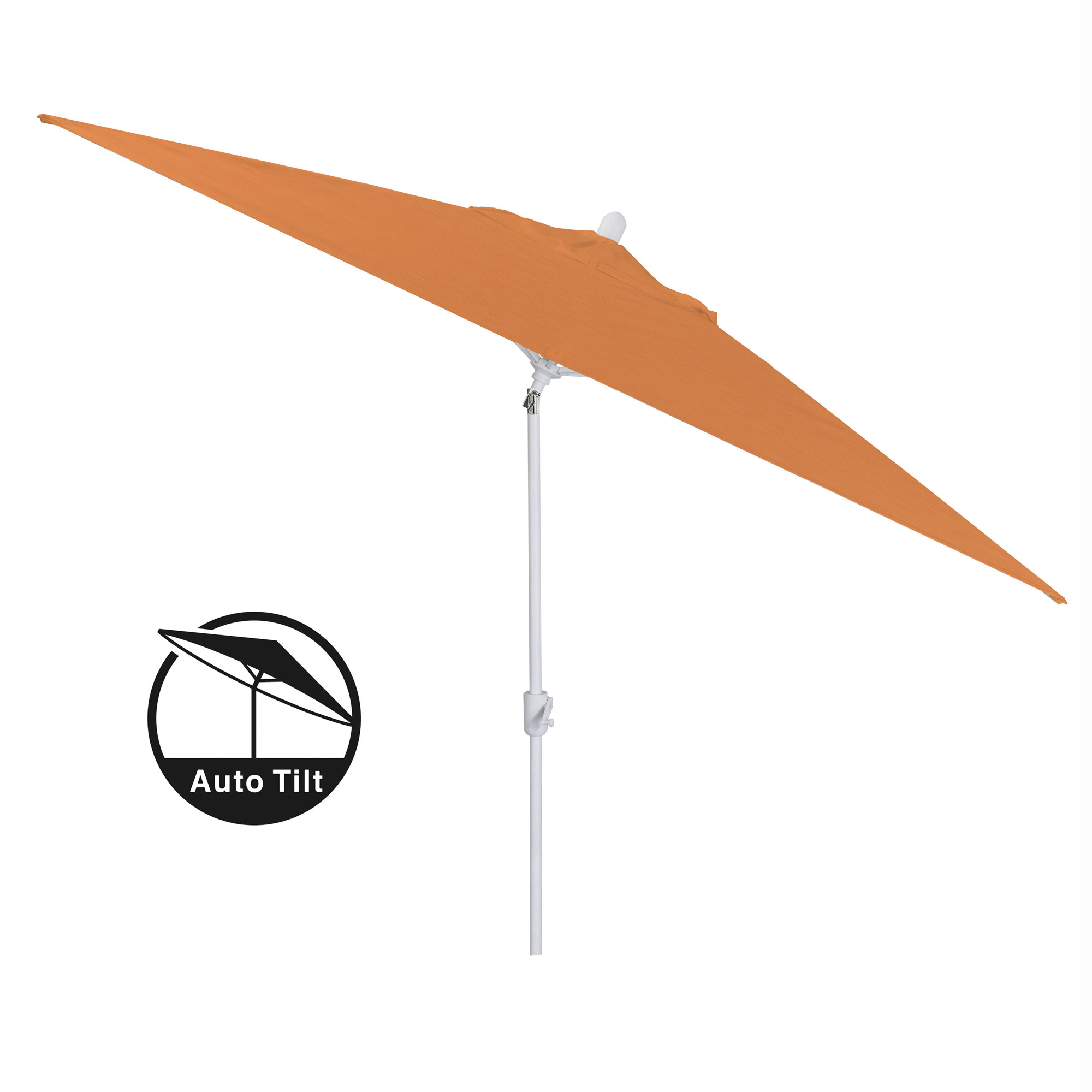 Olivier 116.7'' Outdoor Umbrella, Canvas Tuscan Sunbrella® Canvas, White Sand
