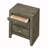Elegant Gray Storage Nightstand
