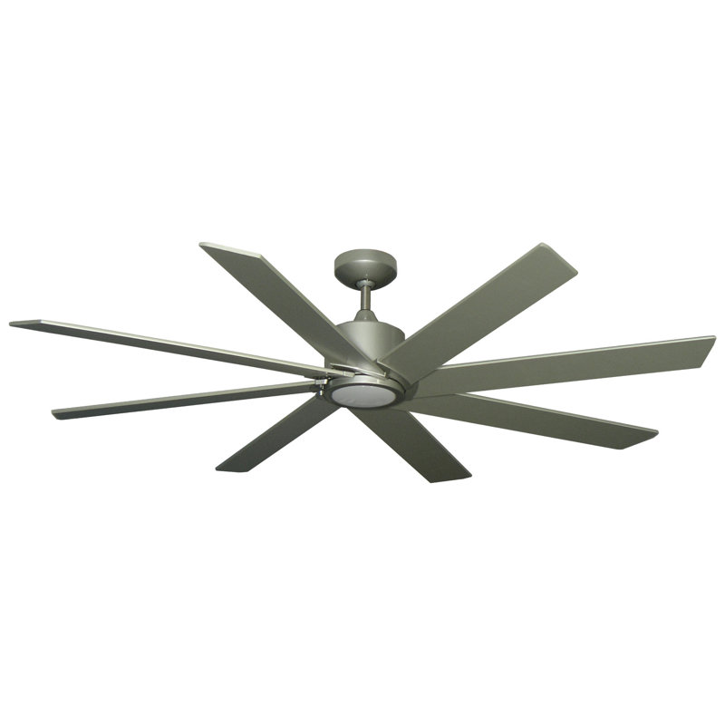 60'' Ceiling Fan with LED Lights, Brushed Nickel