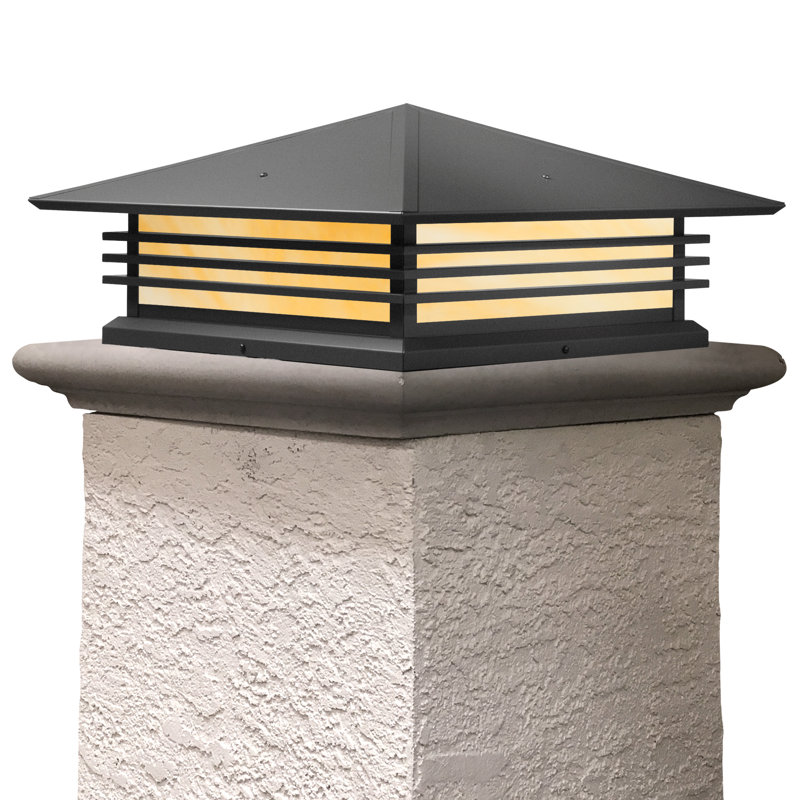 Luminaire suspendu à 2 lumières Abston, Miel, H 9,5 po x l 21 po x P 21 po, Noir texturé