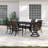 Adela 6 - Person Patio Dining Set Umbrella Hole Included Oval Table