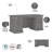 Raker 3 Piece Executive Desk Office Set-1268325533