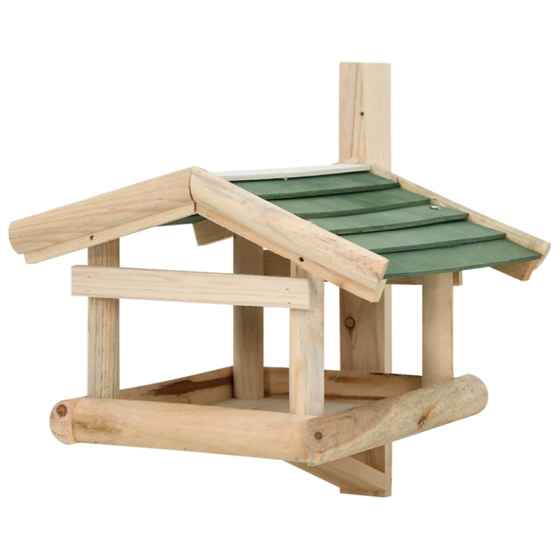 Stansfield Wood Hanging Hopper Bird Feeder