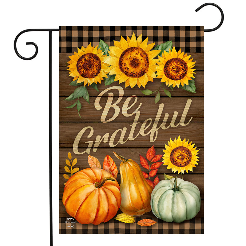 Be Grateful Fall Garden Flag