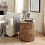 Commode d'appoint cylindrique à 3 tiroirs