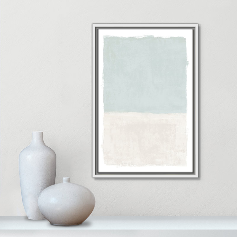 «Ocean Tides I Print» par Natalie Carpentieri, White Floater, 13.5'' W x 19.5'' H