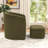 28" Wide Stylish Comfort Upholstered Accent Chair With Storable Ottoman-788393373
