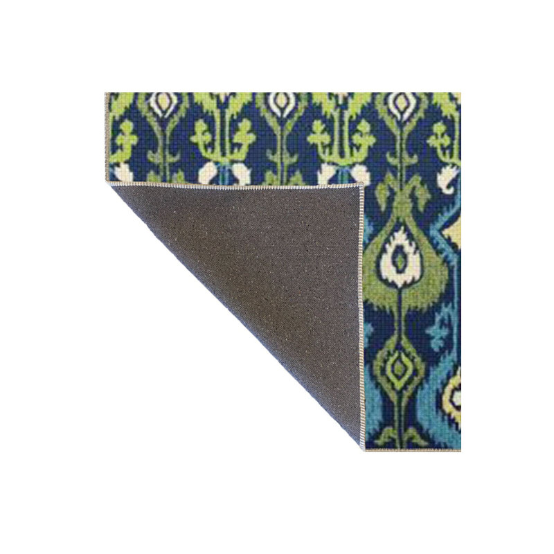 Tapis à motif floral et à motif floral tissé à la main, Tapis de couloir 4 pi 11 po x 9 pi 10 po