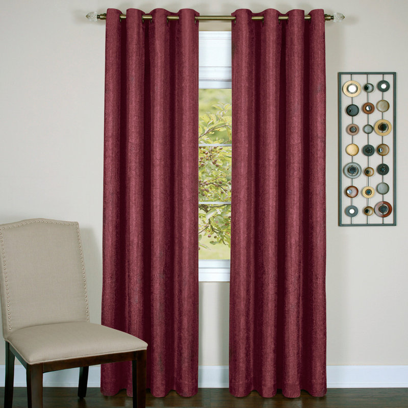 Taylor Blackout Curtain Single Panel, 50" W x 63" L