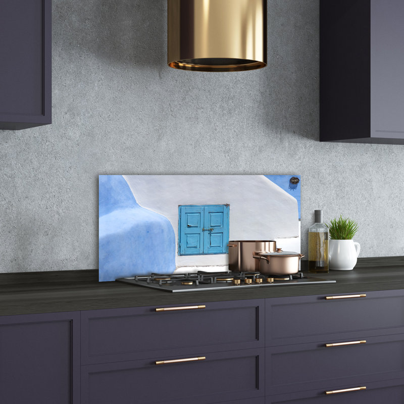 50cm W x 100cm L Glass Peel and Stick Panel