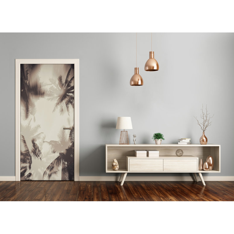 Palm Trees Door Decal