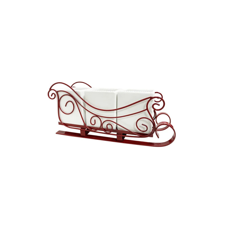 Christmas Sleigh Flatware Caddy