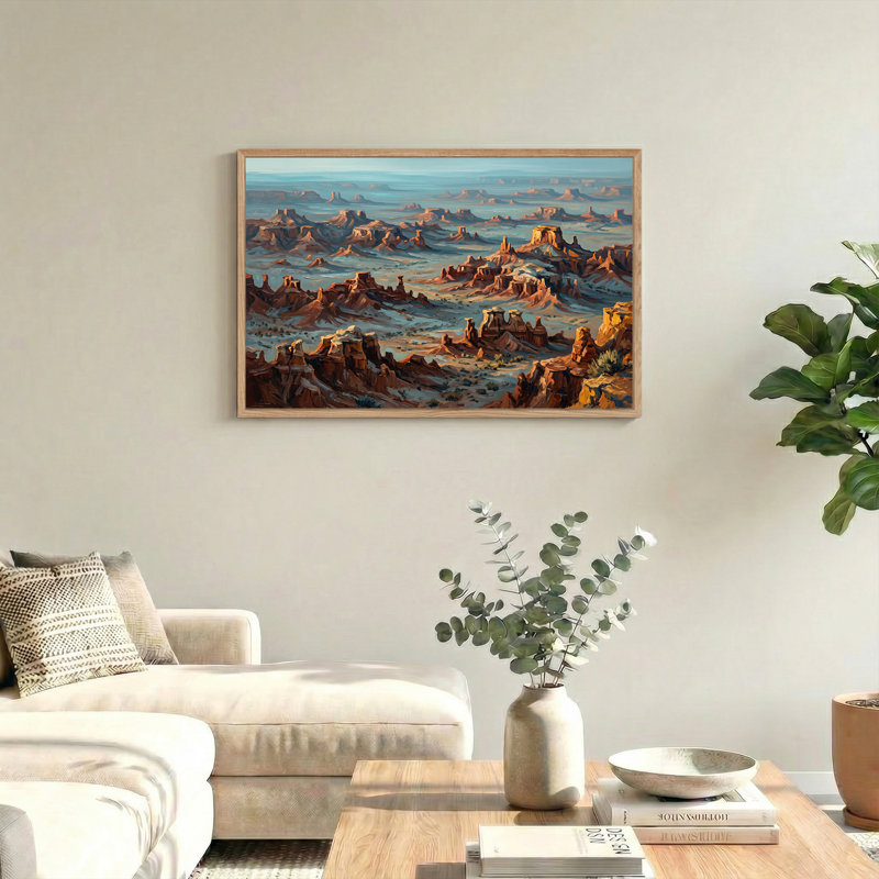 «Vast Red Rock Mesa», art mural sur toile, H 24 po x l 36 po