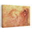 Sketch Of A Roaring Lion Classic Contemporary Lion Wall Art Print by Leonardo Da Vinci - Wrapped Canvas Print-1735751394