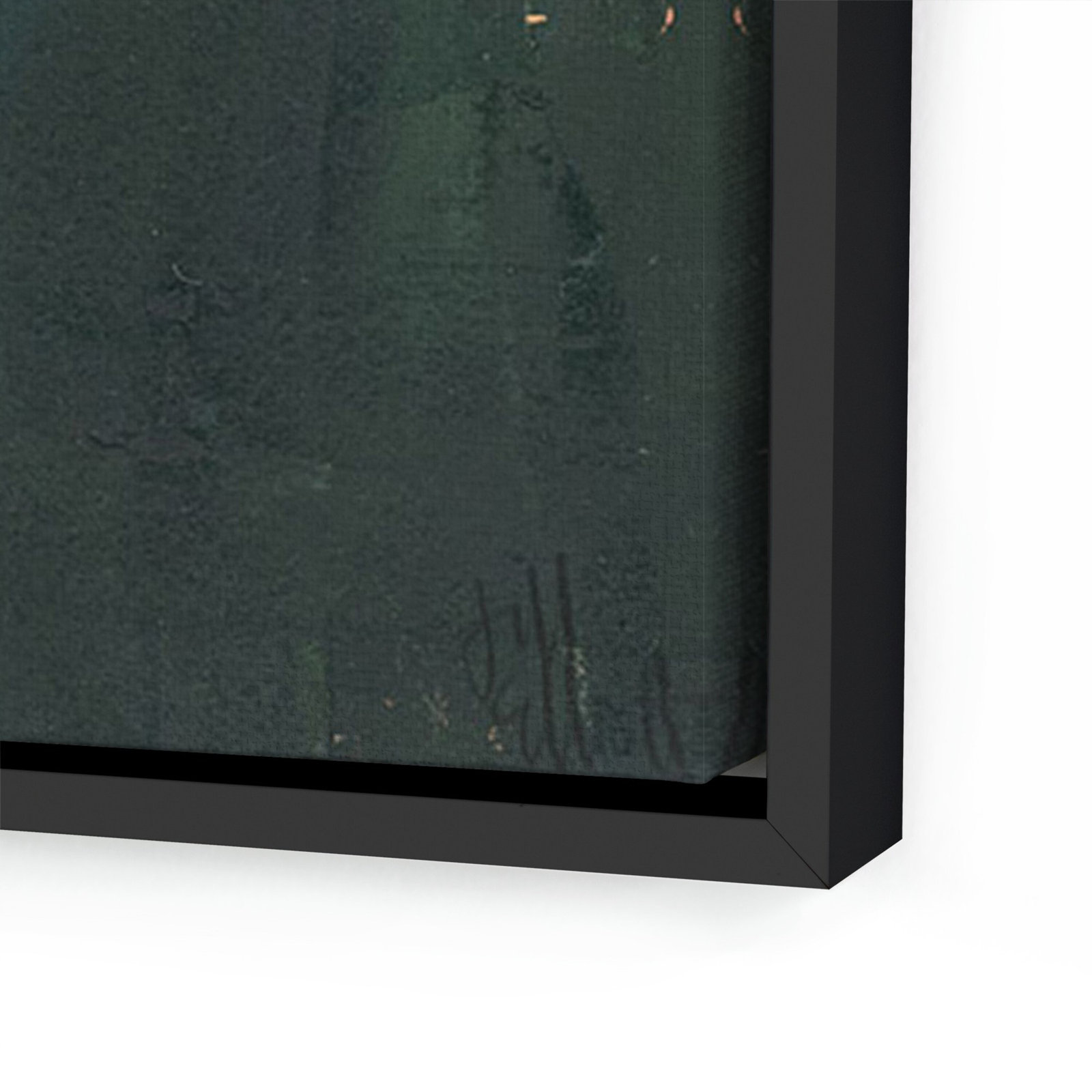An Invitation by Jill Elliott, Black Floater Framed Canvas, 32" H x 24" W, Black