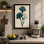 Carnations in Teal and Cream Botanical - Wrapped Canvas-1502219715-1502219736