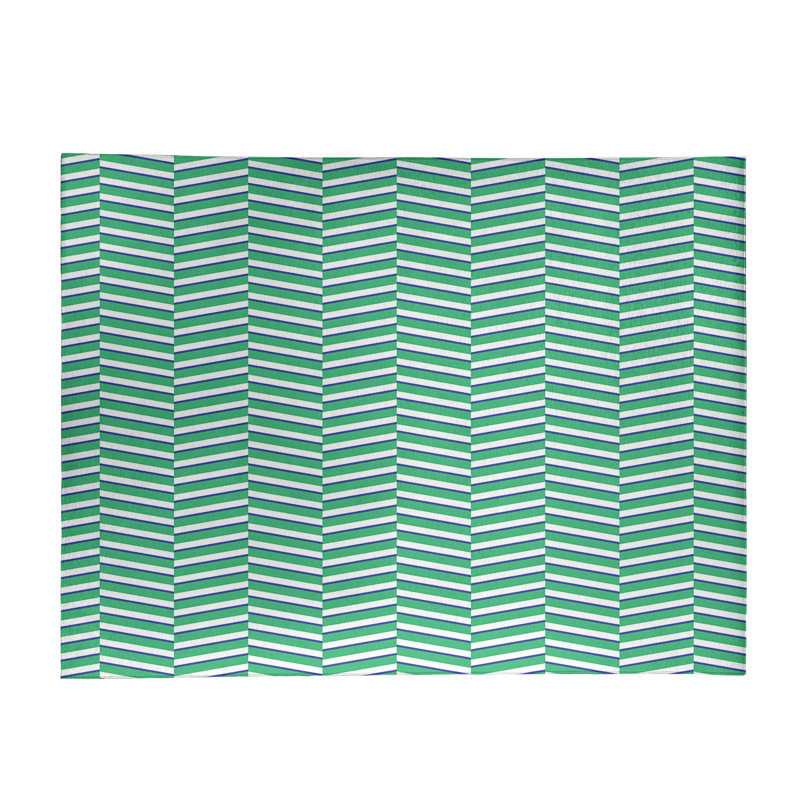 Tapis gris/blanc rayures rompues, Rectangle 8 pi x 10 pi