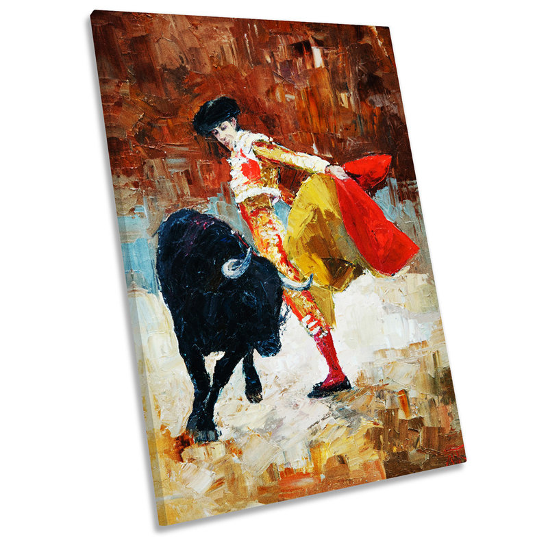 X7795 Bullfighter Spanish Repro - Wrapped Canvas Painting, 137.2cm H x 91.4cm W x 4cm D