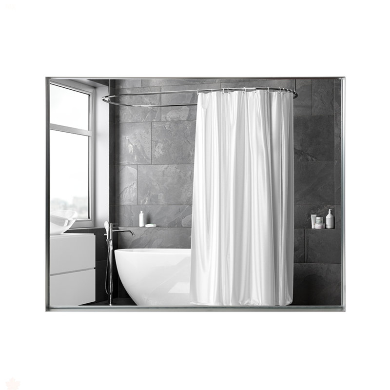 Miroir de salle de bain 40x30inch, Argent argent, 29,95 po x 39,79 po