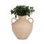 Vase en terre cuite fabriqué à la main avec deux poignées - Accent décoratif intemporel pour tout espace-520213858