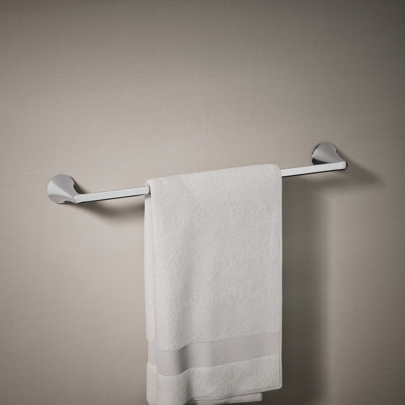 Barre à serviettes 24 po Buckley, 2,43 po H x 26,43 po L x 3,68 po P, Chrome poli