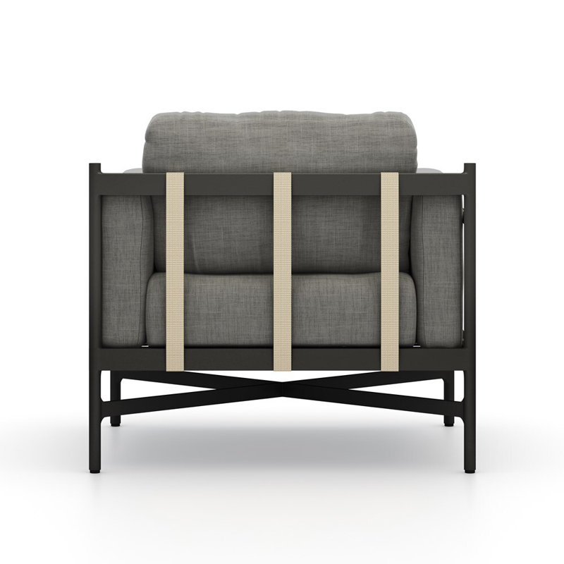 Hearst Outdoor Lounge Chair, Venao Charcoal
