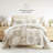 Quilt Set- Lightweight - All Season Quilted Coverlet - Distressed Bouquet-105628191-105628187