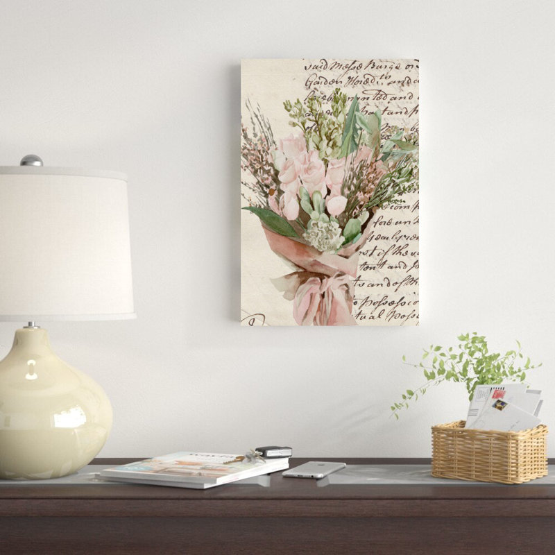 Bouquet enveloppé I, H 18 po x l 12 po