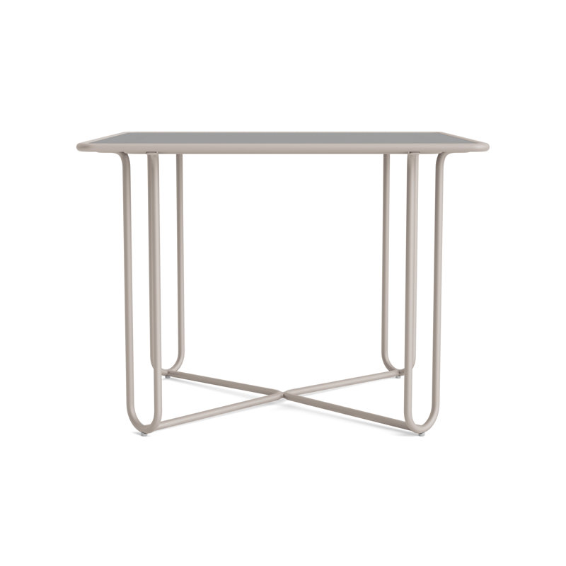 Walter Lamb Outdoor Square Dining Table, Dove Smooth
