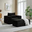Méridienne moderne en velours côtelé avec repose-pieds amovible 62,5 po Modern-1596040702